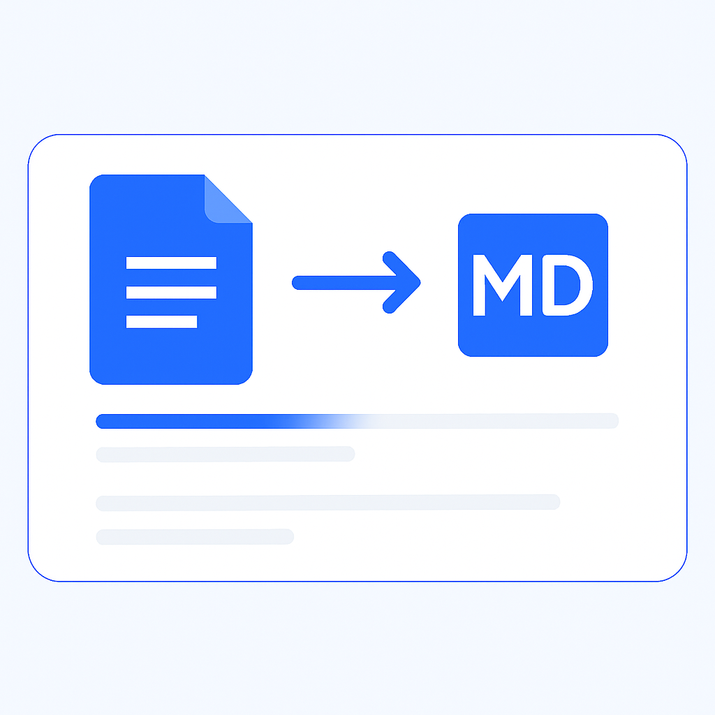 Convert Google Docs to Markdown