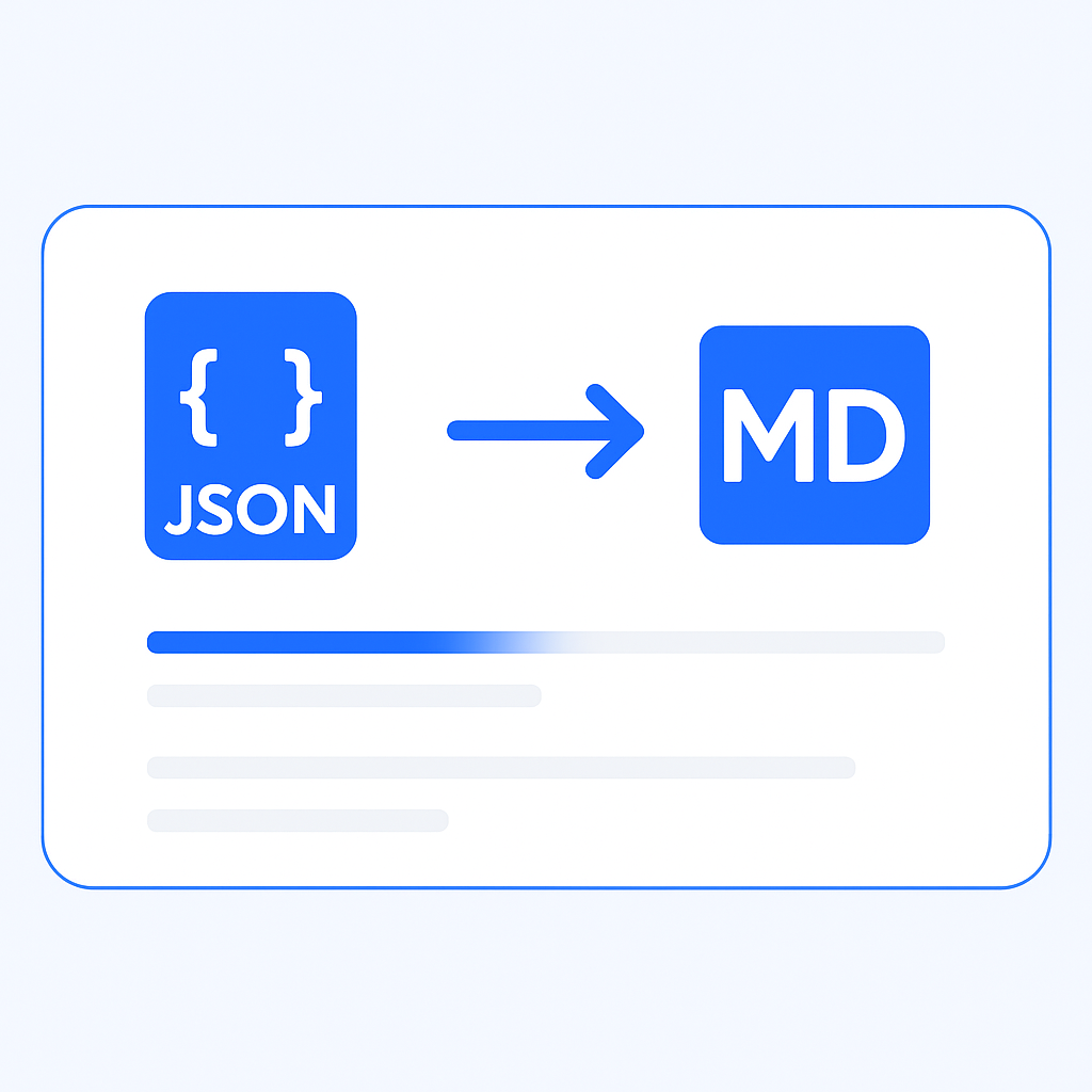 Convert JSON to Markdown