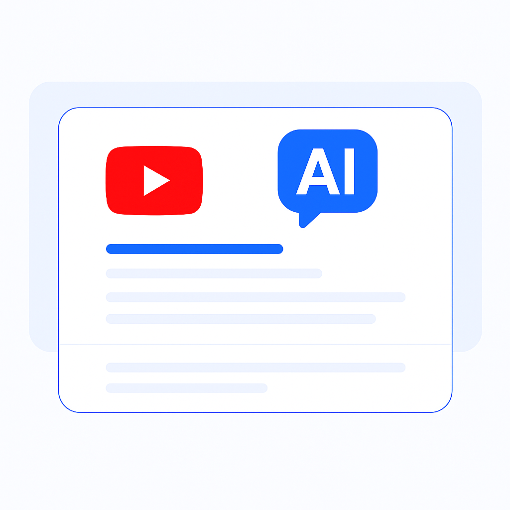 AI YouTube Video to Notes